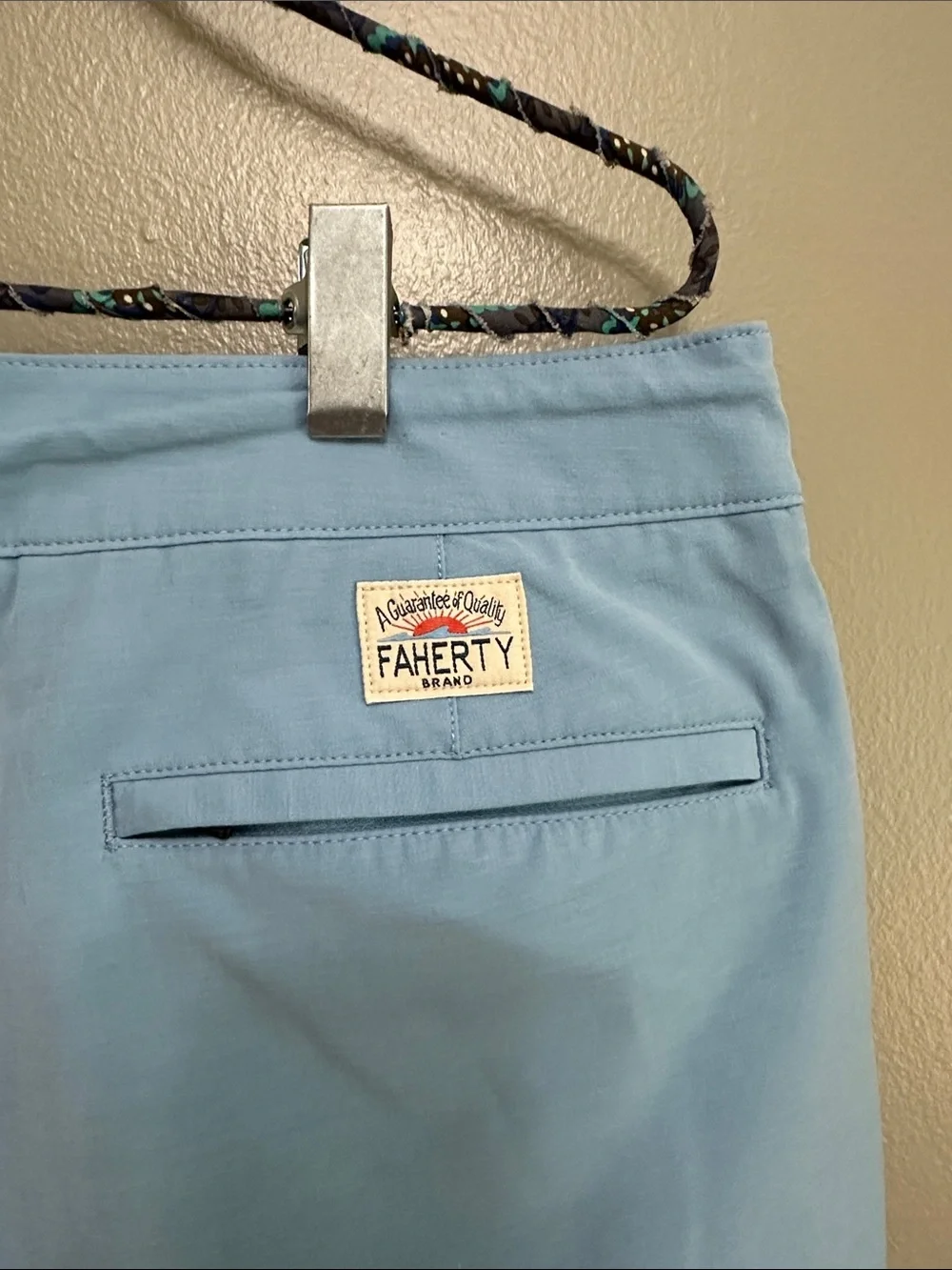 Mens Faherty All Day blue shorts Sz 33